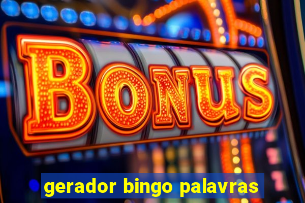gerador bingo palavras
